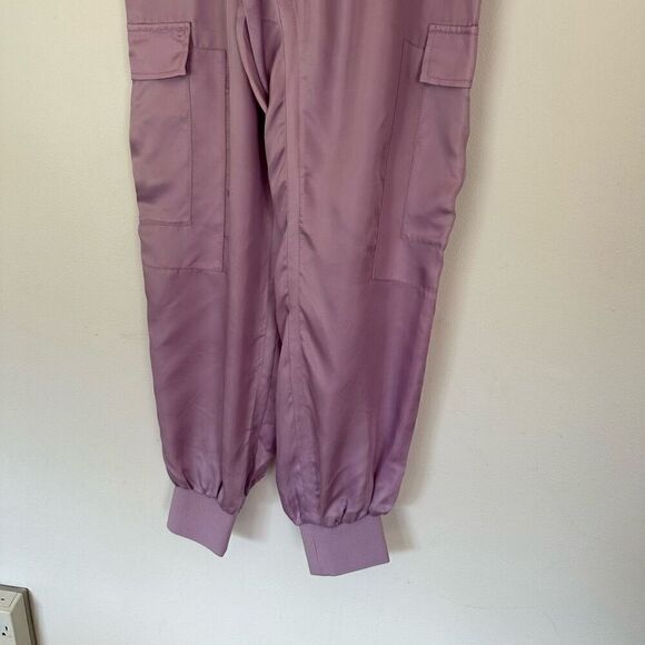 CINQ A SEPT Women’s Tous Les Jours Giles Satin Jogger Lavender Light Pastel Purp - Picture 6 of 11
